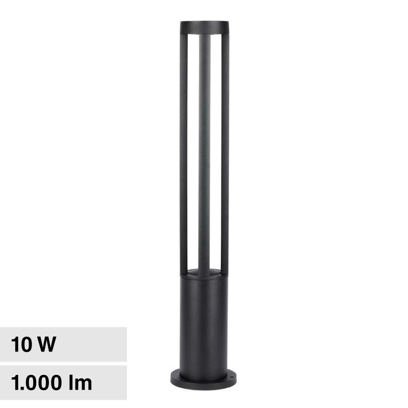 VT-820 Lampada LED Giardino 10W COB CREE Nera IP65 V-Tac