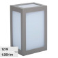 V-Tac VT-822 Lampada LED da Muro 12W Wall Light SMD Applique IP65 Colore Grigio - SKU 218337 / 218338