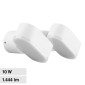 V-Tac VT-814 Lampada LED da Muro Due Teste Ruotabili 10W Wall Light IP65 Applique Colore Bianco - SKU 218292