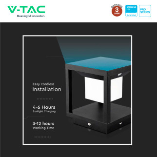 VT-11022 Lampada LED Giardino 2W IP65 Sensore V-Tac