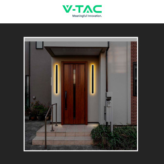 VT-11117 Lampada LED da Muro 17W IP65 CRI≥90 Nera V-Tac