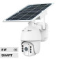 V-Tac Smart VT-11024-WIFI Telecamera di Sorveglianza Wi-Fi HD PTZ Sensore di Movimento Pannello Solare Colore Bianco - SKU 11618