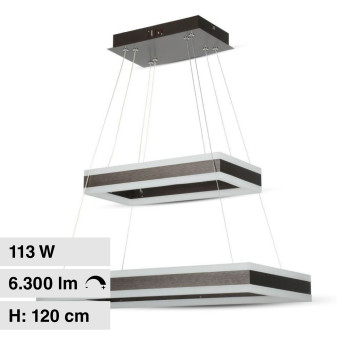 VT-101-2D Lampadario LED a Sospensione 113W SMD Caffè V-Tac