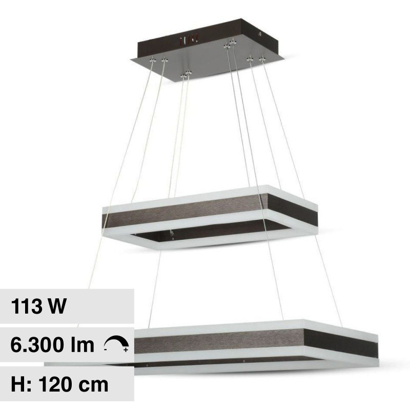 VT-101-2D Lampadario LED a Sospensione 113W SMD Caffè V-Tac