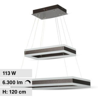 VT-101-2D Lampadario LED a Sospensione 113W SMD Caffè V-Tac