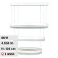 V-Tac VT-82-3D Lampadario LED a Sospensione 86W SMD Forma Rotonda Dimmerabile Colore Bianco - SKU 213989