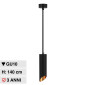 V-Tac VT-975 Lampadario a Sospensione con Portalampada Per Lampadine GU10 in Alluminio Colore Nero e Oro - SKU 6684