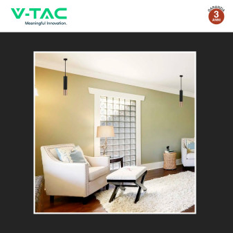 Lampadario in Alluminio Nero e Oro V-Tac VT-977