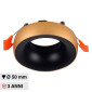 V-Tac VT-980 Portafaretto Rotondo Fisso da Incasso per Lampadine GU10 e GU5.3 (MR16) Oro e Nero - SKU 6697