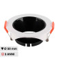 V-Tac VT-931 Portafaretto Rotondo Fisso da Incasso per Lampadine GU10 e GU5.3 (MR16) Bianco e Nero - SKU 6645