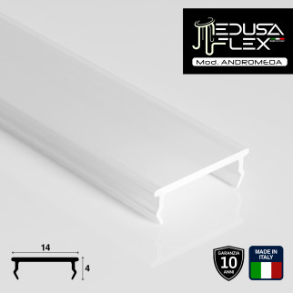 Medusaflex Andromeda Copertura Satinata per Profilo in Alluminio