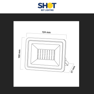 Bot Lighting Shot Faro LED 20W SMD IP65 Nero