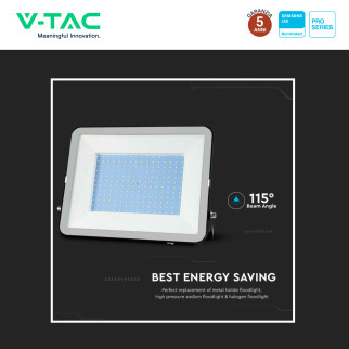 V-Tac Pro VT-44300 Faro LED 300W SMD IP65 Nero