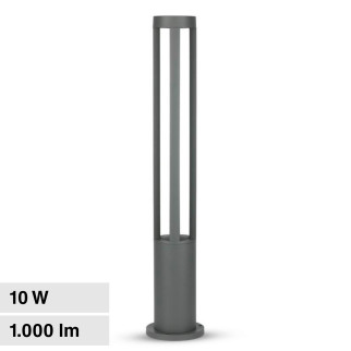 VT-820 Lampada LED Giardino 10W COB CREE Grigia IP65 V-Tac