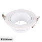 V-Tac VT-429 Portafaretto Rotondo Orientabile da Incasso per Lampadine GU10 e GU5.3 (MR16) Bianco - SKU 10296