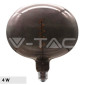 V-Tac VT-2265 Lampadina LED E27 4W Filament in Vetro Oscurato Forma Ciottolo Colore Nero - SKU 8057