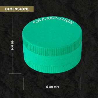 Champ High Grinder Tritatabacco 3 Parti Plastica Biodegradabile