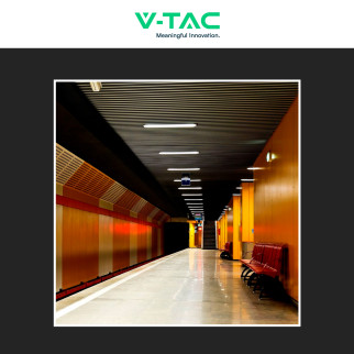 VT-80060 Tubo LED 18W 60cm Plafoniera Lineare Linkabile IP65 V-Tac