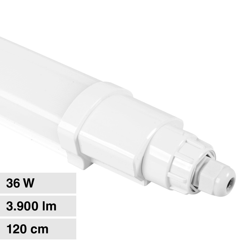 VT-80120 Tubo LED 36W 120cm Plafoniera Lineare Linkabile IP65 V-Tac