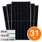 V-Tac VT-545 Kit 16,8kW 31 Pannelli Solari Fotovoltaici 545W Monocristallini IP68 - SKU 11354 [TERMINATO]