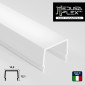MedusaFlex Copertura Milky in Policarbonato per Profilo Piatto in Alluminio per Strisce LED Lunghezza 2 metri - mod. Cassiopea