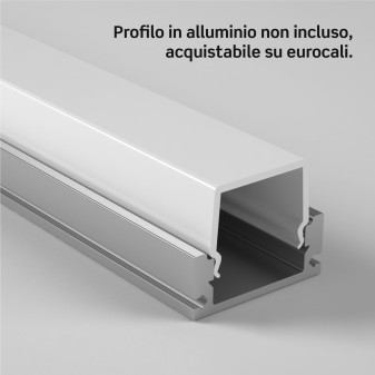 Medusaflex Cassiopea Copertura Milky per Profilo in Alluminio