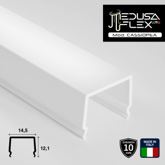 Medusaflex Cassiopea Copertura Satinata per Profilo in Alluminio