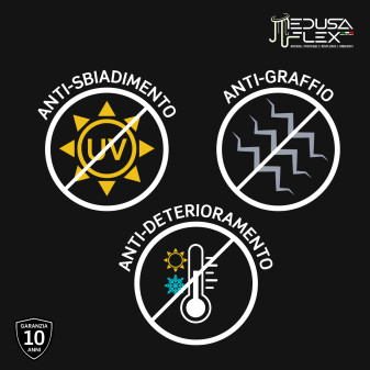 Medusaflex Cassiopea Copertura Satinata per Profilo in Alluminio