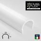 MedusaFlex Copertura Milky in Policarbonato per Profilo Piatto in Alluminio per Strisce LED Lunghezza 2 metri - mod. Aequorea