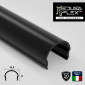 MedusaFlex Copertura Nero Fumé in Policarbonato per Profilo Piatto in Alluminio Strisce LED Lunghezza 2 metri - mod. Aequorea
