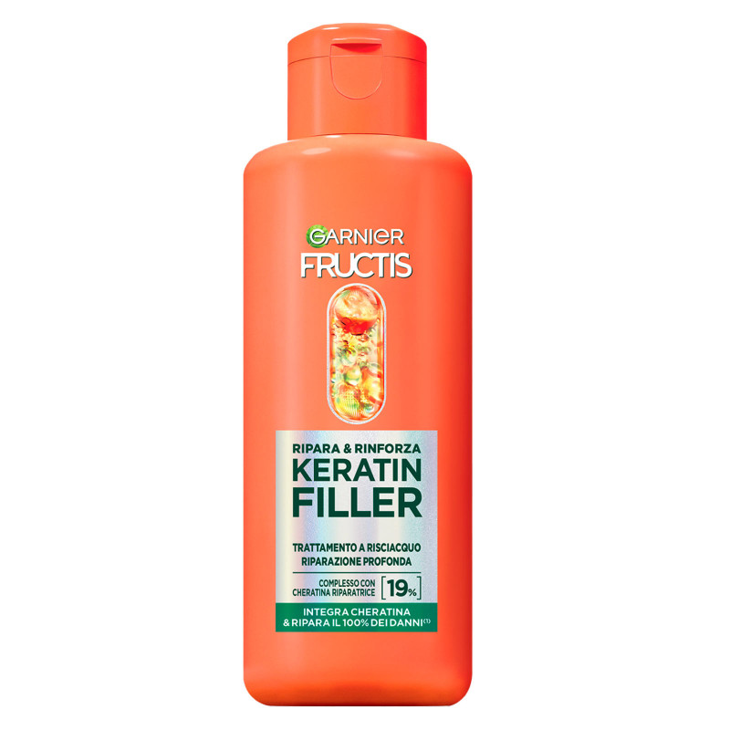 Garnier Fructis Keratin Filler Trattamento Ripara e Rinforza Capelli Danneggiati