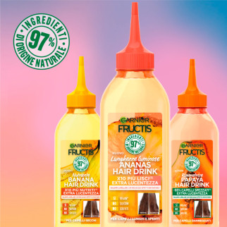 Hair Drink Banana Balsamo Lamellare Capelli Secchi Garnier Fructis