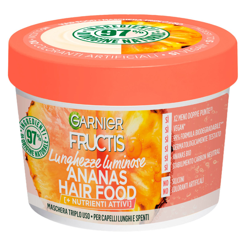 Hair Food Ananas Maschera Triplo Uso Capelli Lunghi Garnier Fructis