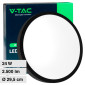 V-Tac VT-8624 Plafoniera LED Rotonda 24W SMD IP44 Colore Nero - SKU 76361 / 76371 / 76381