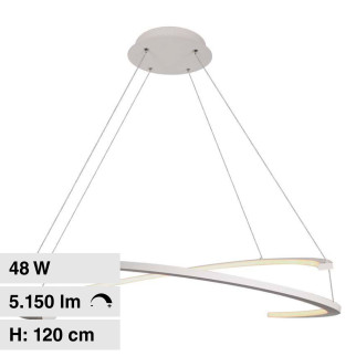 V-Tac VT-7908 Lampadario LED a Sospensione 48W SMD Dimmerabile Bianco