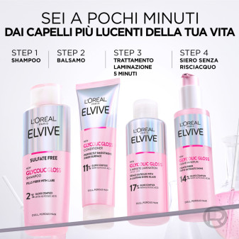 Balsamo Capelli Spenti e Porosi Elvive Glycolic Gloss L'Oréal Paris