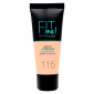Maybelline New York Fit Me Matte &amp; Poreless Fondotinta Liquido Opacizzante Pelli da Normali a Grasse Colore 115 Ivory