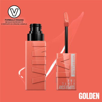 Maybelline New York SuperStay Vinyl Ink Rossetto 105 Golden