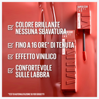 Maybelline New York SuperStay Vinyl Ink Rossetto 115 Peppy