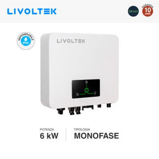 Livoltek Inverter Monofase On-Grid 6kW IP65 CEI 0-21