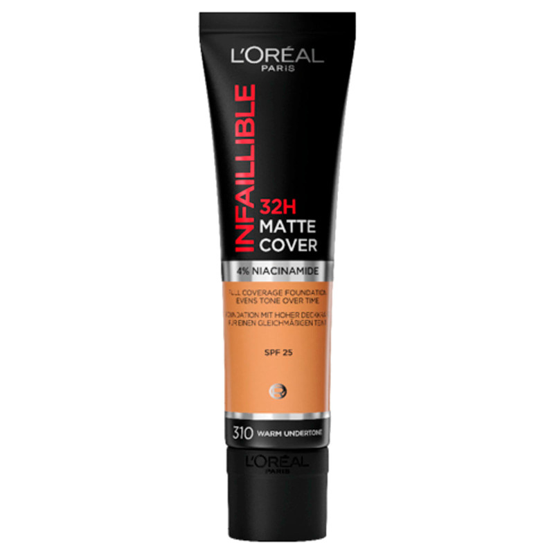 Fondotinta Liquido Infaillible SPF 25 Warm Undertone L'Oréal Paris