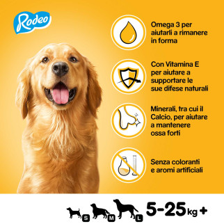 Pedigree Rodeo Snack Masticabile per Cani al Gusto Pollo 7 stick