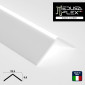 MedusaFlex Copertura Opaca in Policarbonato per Profilo Angolare in Alluminio per Strisce LED Lunghezza 2 metri - mod. Cubo