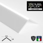 MedusaFlex Copertura Satinata in Policarbonato per Profilo Angolare in Alluminio per Strisce LED Lunghezza 2 metri - mod. Cubo