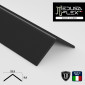 MedusaFlex Copertura Nero Fumé in Policarbonato per Profilo Angolare in Alluminio per Strisce LED Lunghezza 2 metri - mod. Cubo