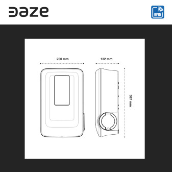 Wallbox Home S Daze 22,2kW Trifase IP55 RFID Bluetooth Wi-Fi
