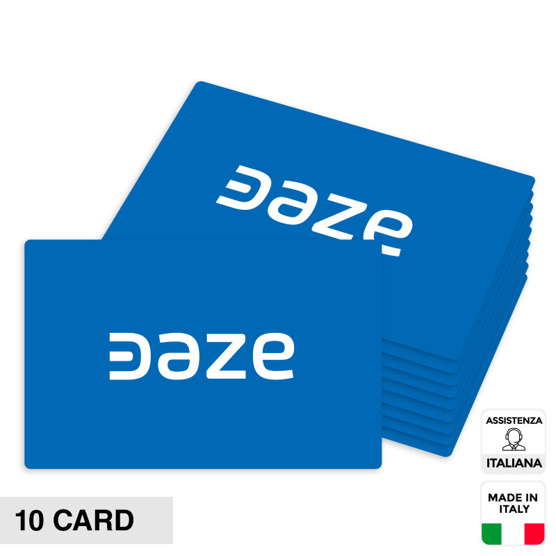 10 Tessere RFID per Sblocco Ricarica Wallbox DazeBox Home T e S Daze