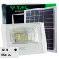 V-Tac VT-25W Faro LED Floodlight 12W IP65 Colore Bianco con Pannello Solare e Telecomando - SKU 23018 / 10405