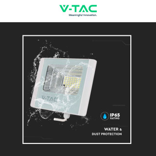 VT-60W Faro LED 20W IP65 Pannello Solare Telecomando V-Tac