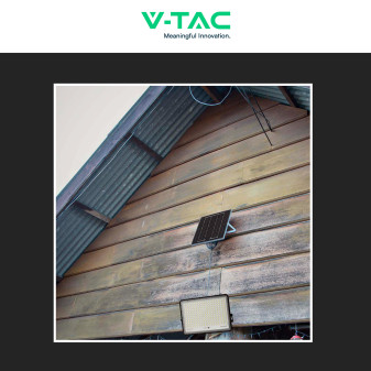VT-240W Faro LED 30W IP65 Pannello Solare Telecomando Nero V-Tac